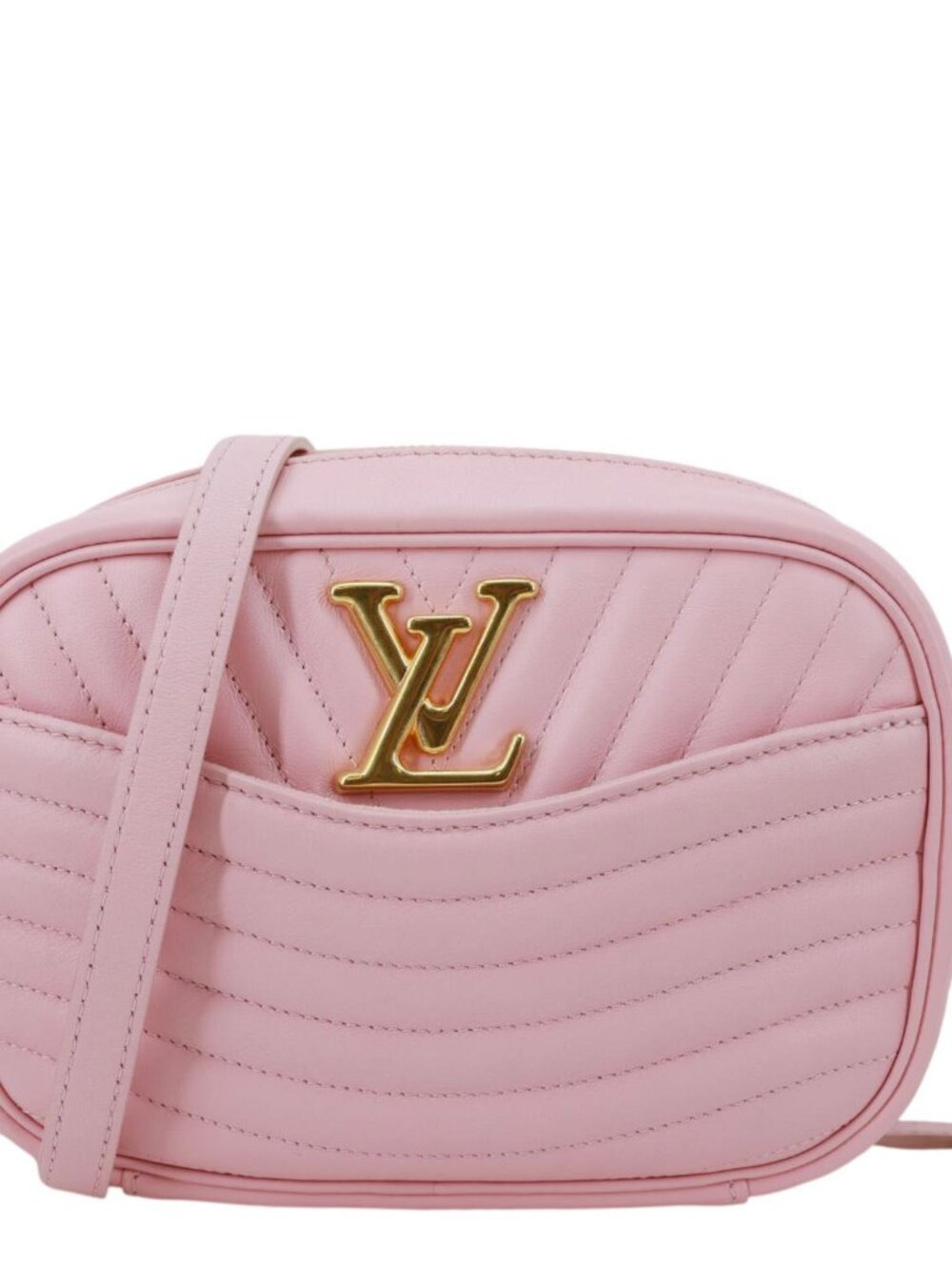 Louis Vuitton  New Wave Quilted Leather Camera Crossbody Bag Pink